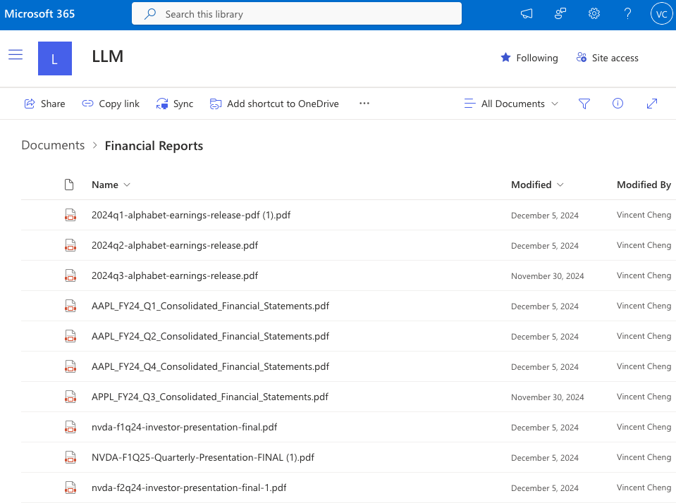 SharePoint Screenshot