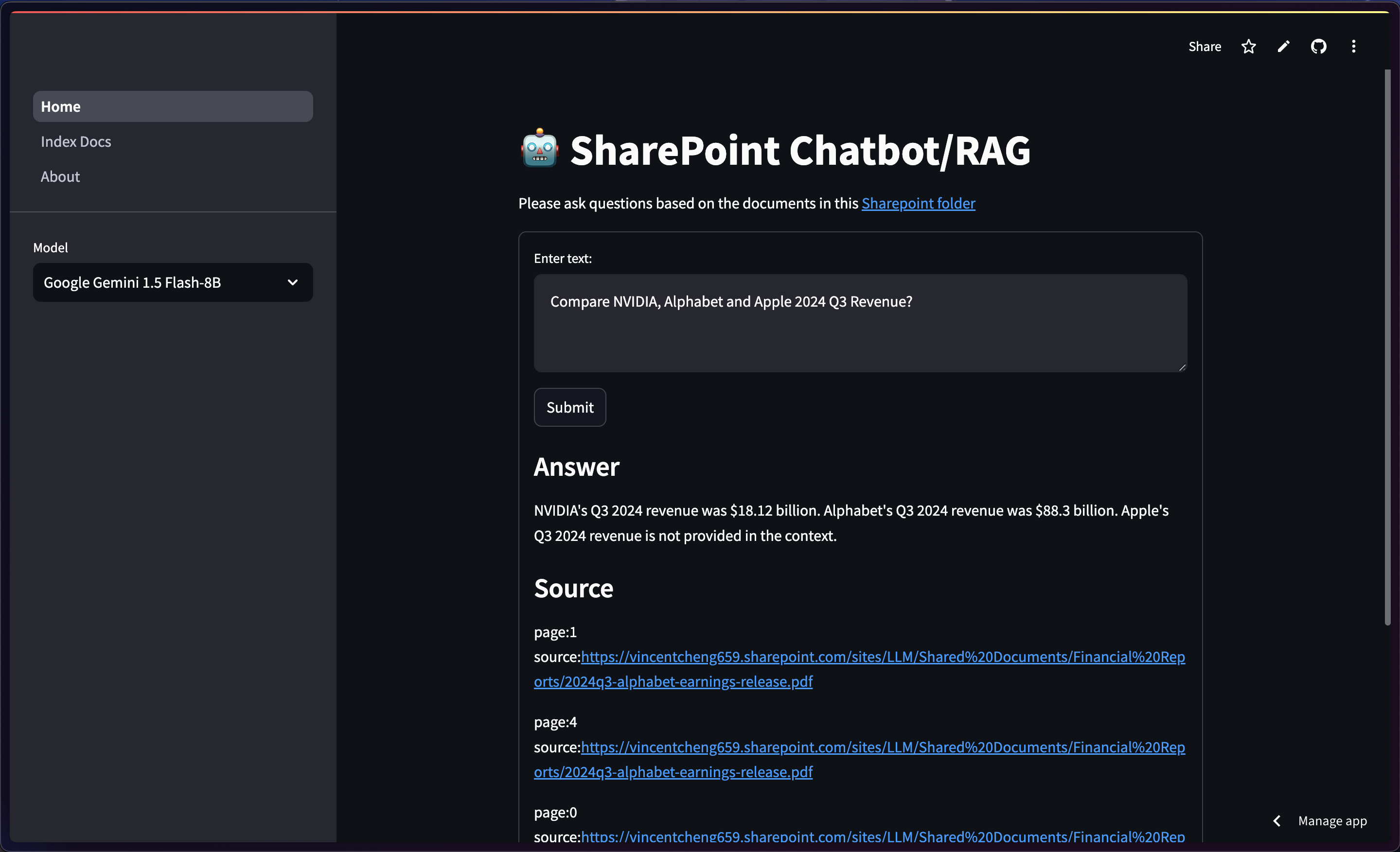 User Interface Screenshot